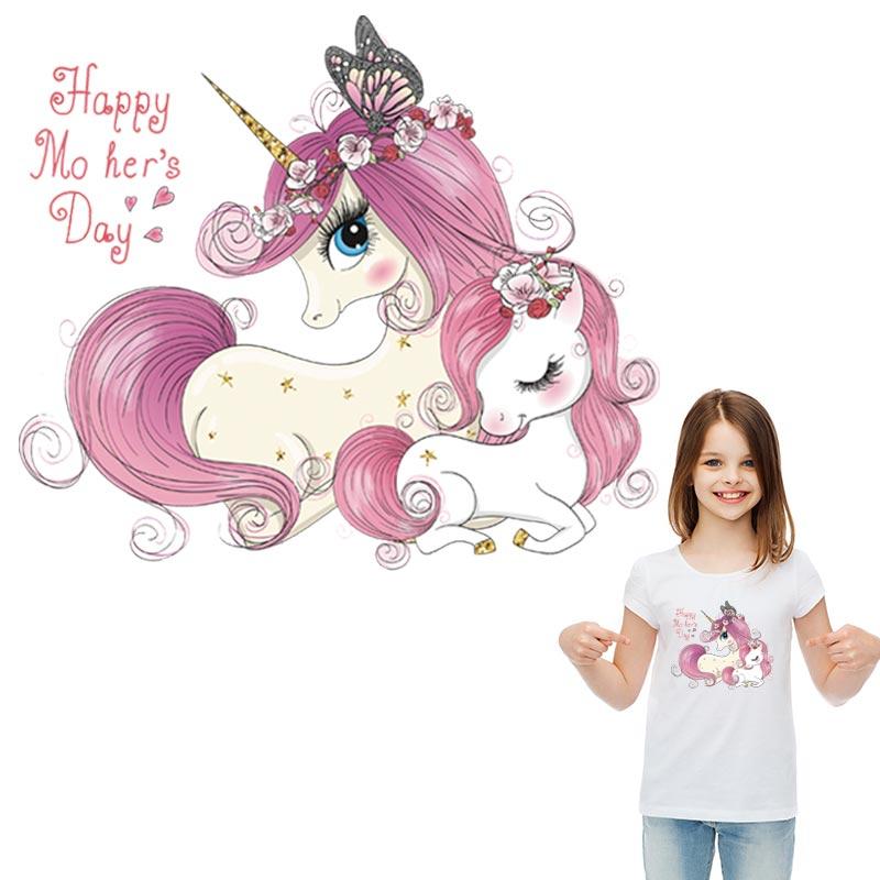 Наклейки с единорогом для девочек, детские термопрессы, аппликация на джинсы в полоску, модный аксессуар «сделай сам», наклейка с крыльями ангела, патч