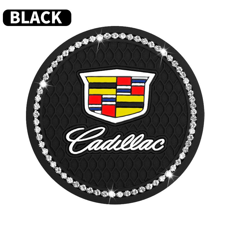 AABHV1 Car Non-slip Water Cup Pad Diamond Rhinestone Bling Decoration For Cadillac Escalade GT4 XT4 ATS XT5 CTS XTS RS Accessories