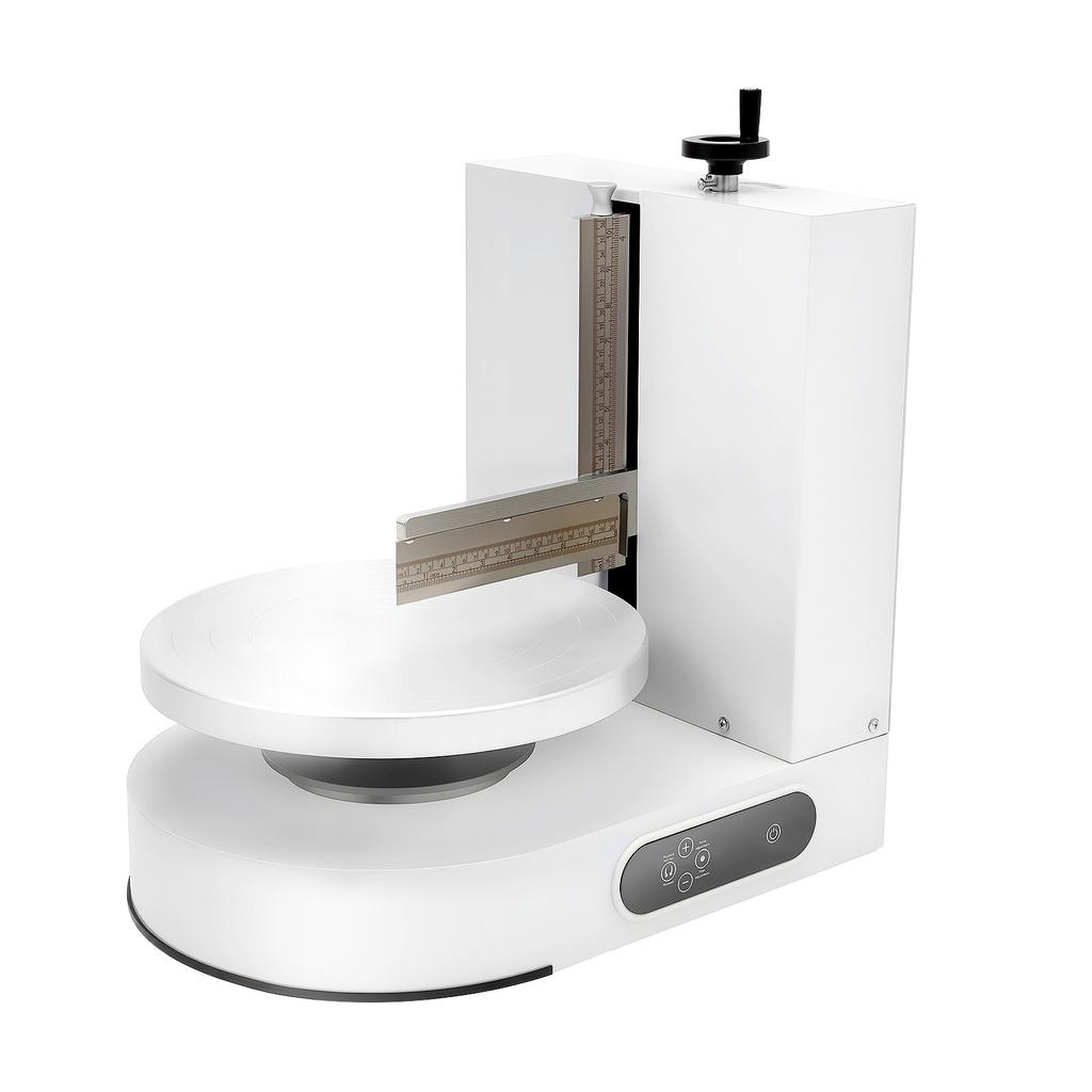 Automatic Cake Icing Machine, 200W Cream Spreader 320RPM, with LCD Touch Screen for 4-12 Inch Cakes, for Bakery Shop Home Use