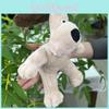 Soft Cuddly Dog Plush Stuffed Animal Keyring Pendant For Bags And Car Decor