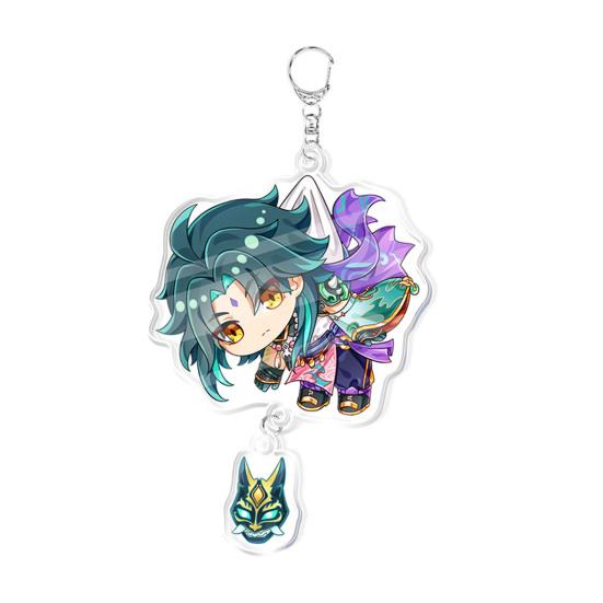 Подарочный орнамент, портативный тарталья с прозрачным узором, кулон Ганью, брелок Genshin Impact