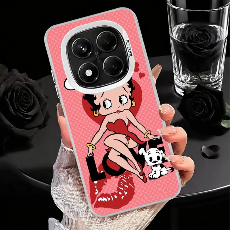B-Bettys B-Boops Girl Soft Phone Case for Xiaomi Redmi Note 13 14 15 Pro Plus 12S 12 11S 11 11T 10S 10 Shockproof Cover Back She