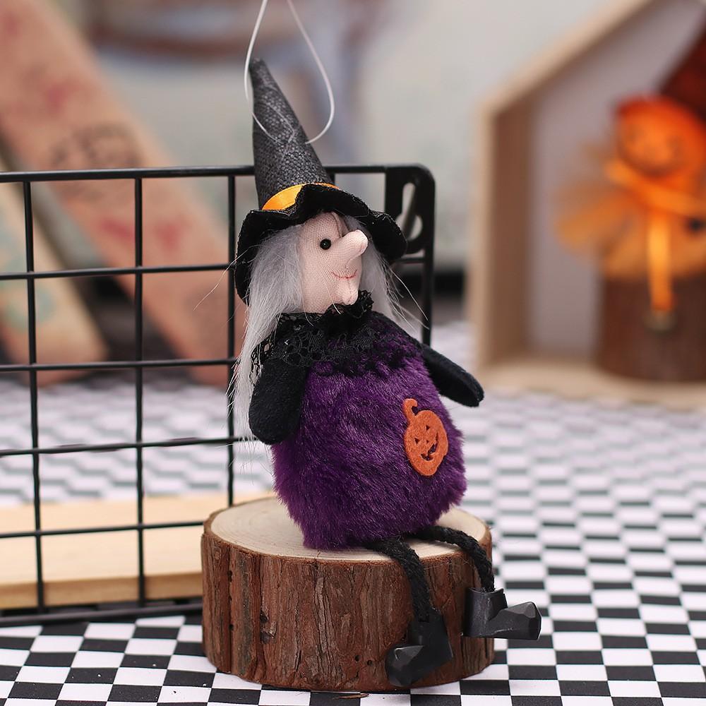 Cute Halloween Witch Pendant Halloween Decoration Home Decor Pumpkin Ghost Witch Hanging Pendant Halloween Creative Decoración