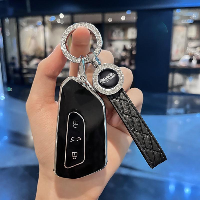 Чехол для ключей из ТПУ, чехол для брелока, аксессуары для ключей для Volkswagen Golf 8 Tuang X MK8 GTI MK8 ID 4 ID 6 ID 3 TALAGON TERAMONT