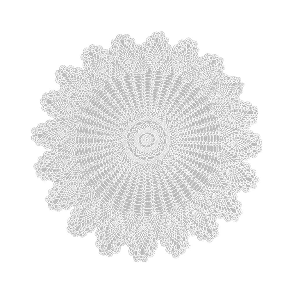 2S-Сладкая комната 80 см Кухня Столовая Ресторан Вязание крючком Круглая хлопковая скатерть Коврик Декор