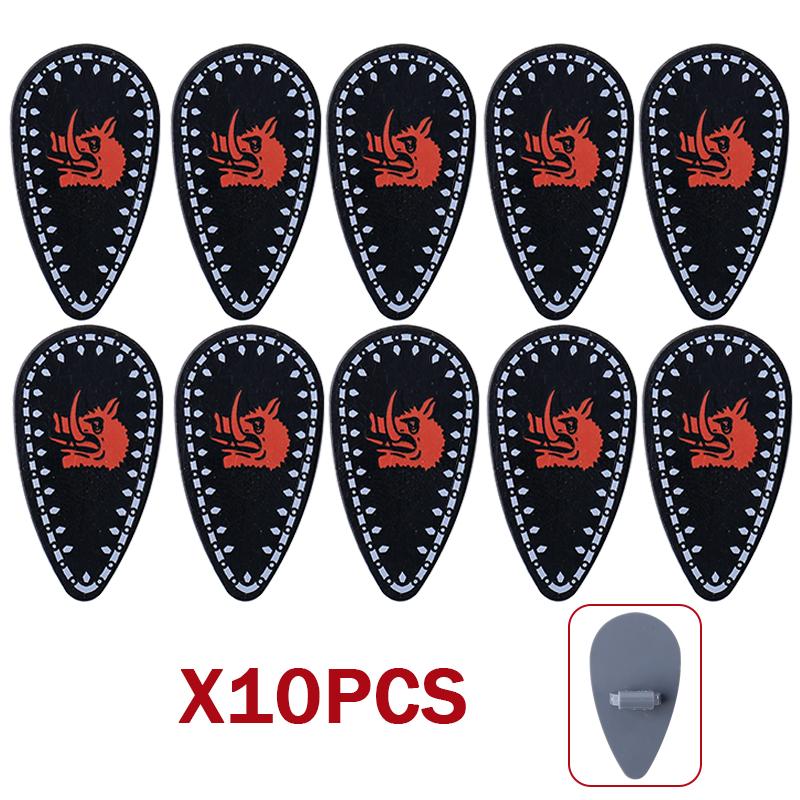 MOC Средневековый Военный Замок Оружие Римский Рыцарь Шлем Щит Аксессуары Строительные Блоки Зеленый Дракон Лев Крестоносец Кирпичи Игрушка