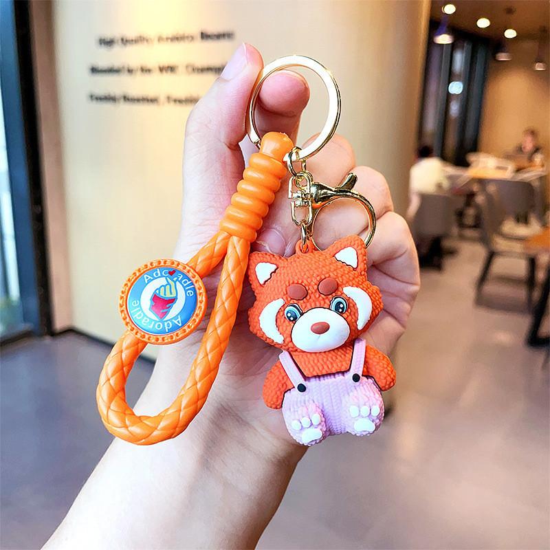 Adorable Raccoon Keychain With High-quality Silicone For Bags Cars And Keys