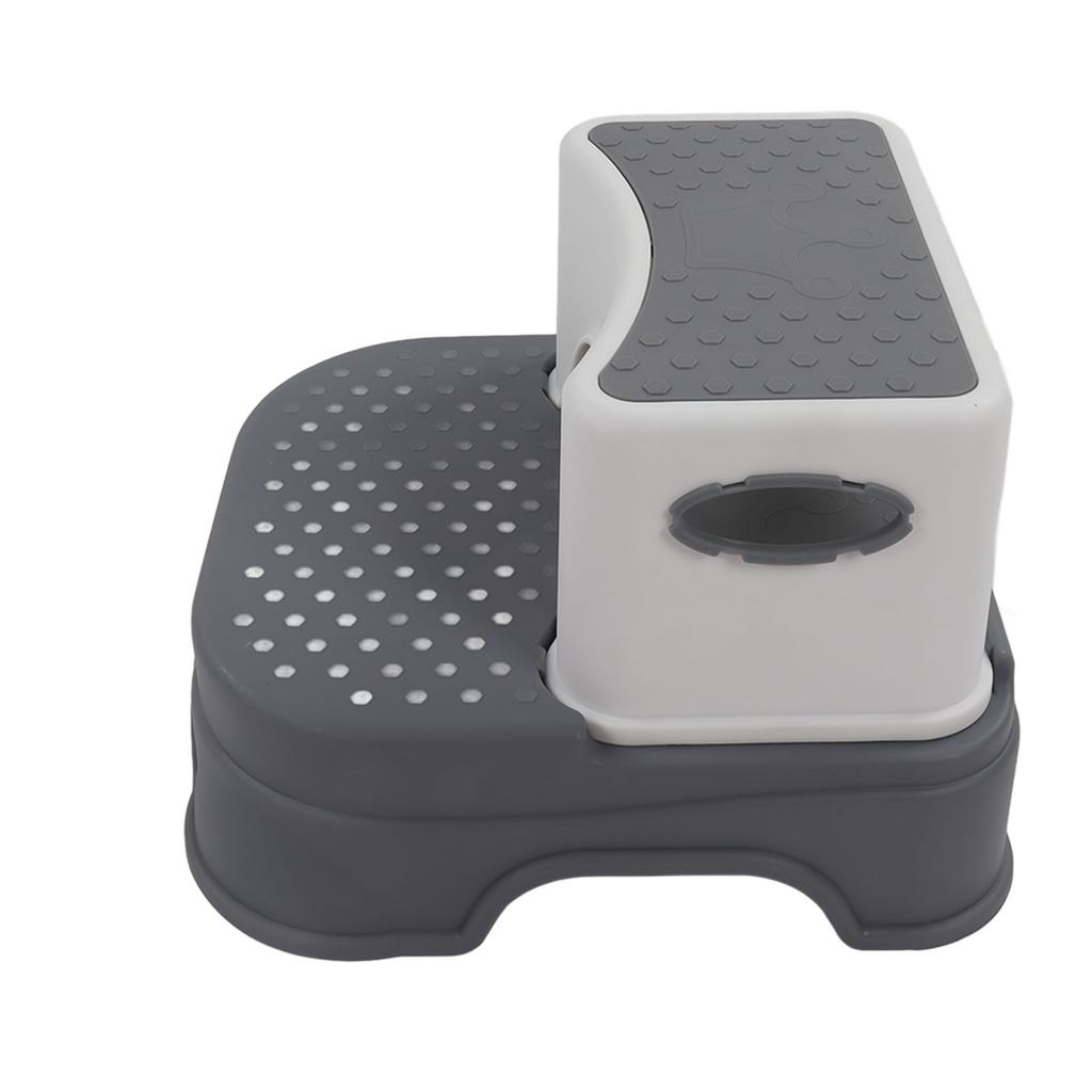 Kids Step Stool Double Antiskid Height Adjustable Widened Base Ergonomic Toddler Step Stool 2 Layer