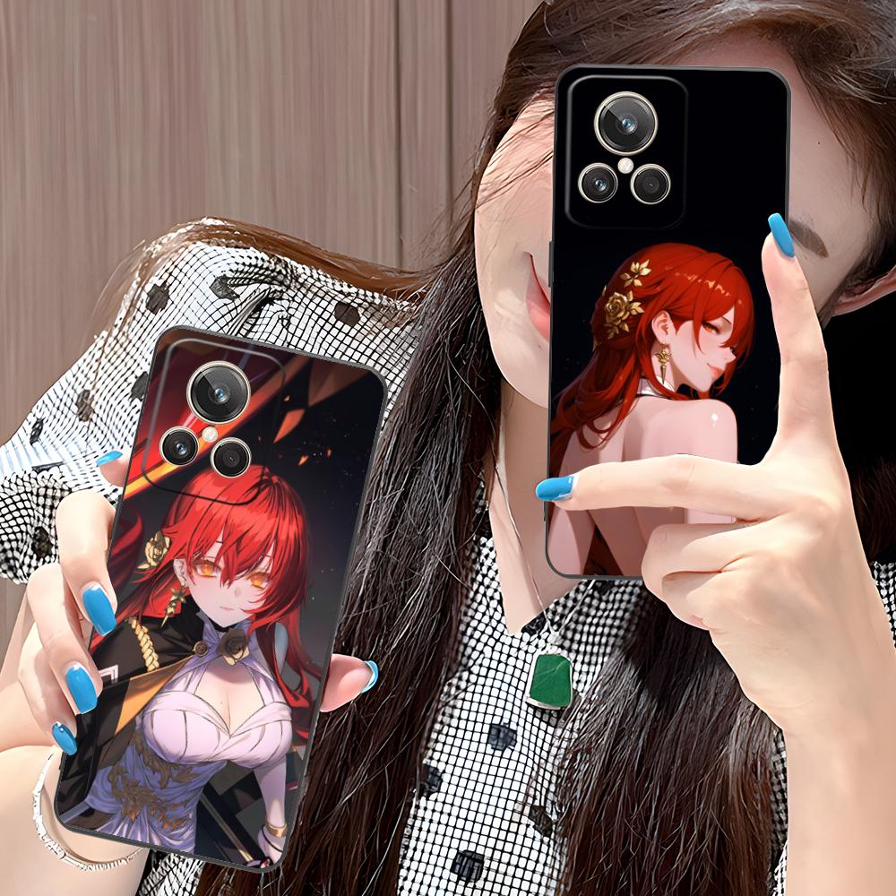 HSR Himeko Матовый ТПУ Чехол для Мобильного Телефона для Realme 15 14 13 12 11 10 9 Pro Plus T i Lite 5G Цветной Печатный Чехол