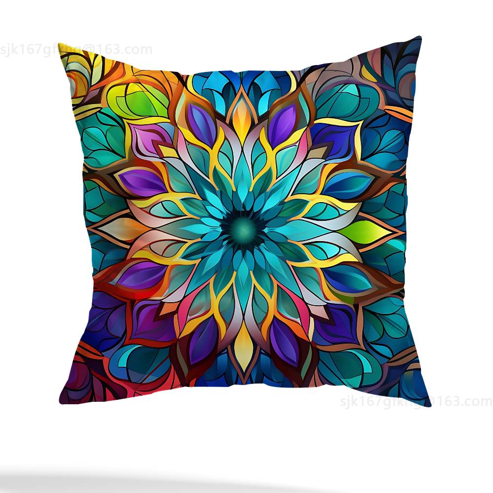 Наволочка Мандала Цветок Жизни Диван Гостиная Спальня Изголовье Спинка Подушка Квадратная Подушка Время для Сна