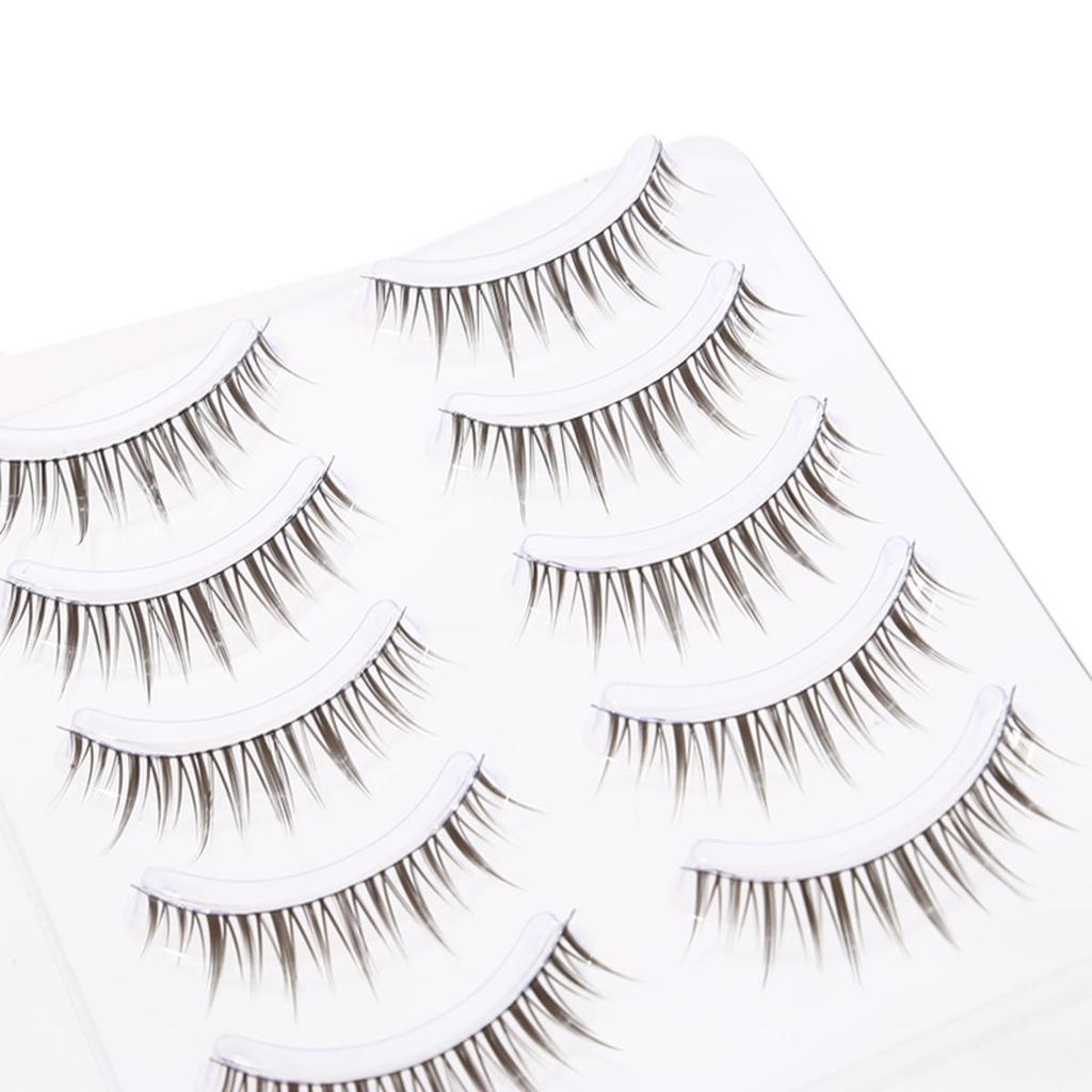 5 пар натуральных накладных ресниц макияж искусственные ресницы для девушек и женщин DIY наращивание ресниц косплей косметика инструмент для красоты