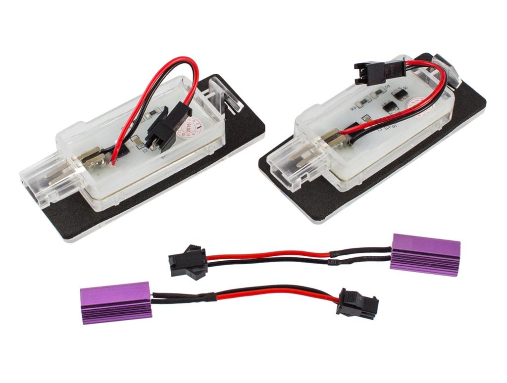 Led Licence Plate Light Kit, Autotune, For Opel Vectra C