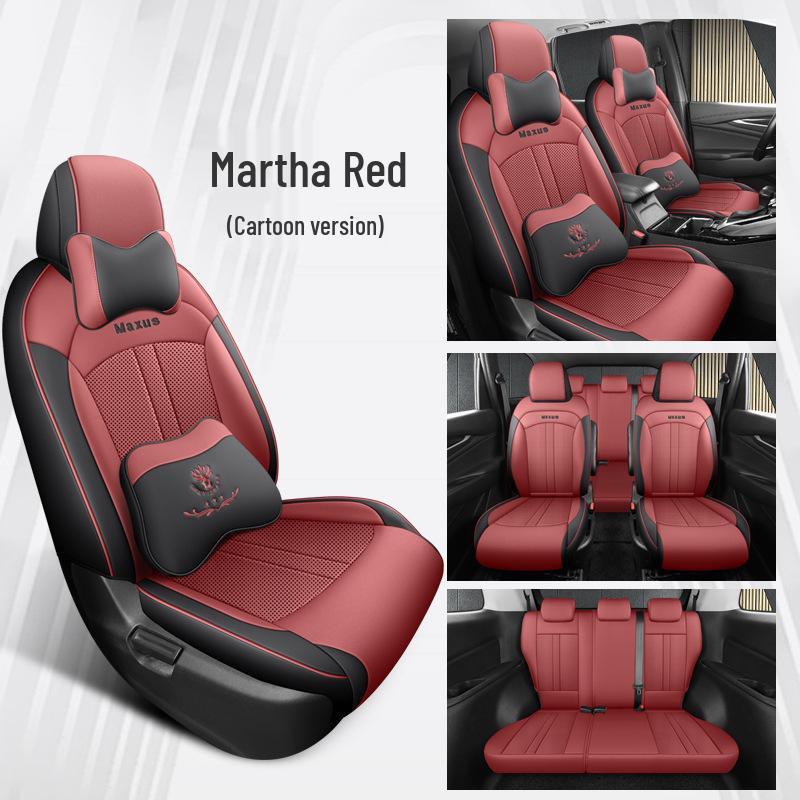 Чехол на сиденье из перфорированной кожи CYS SAIC MAXUS G10: Семиместный, Спортивный стиль, Всесезонный коврик.