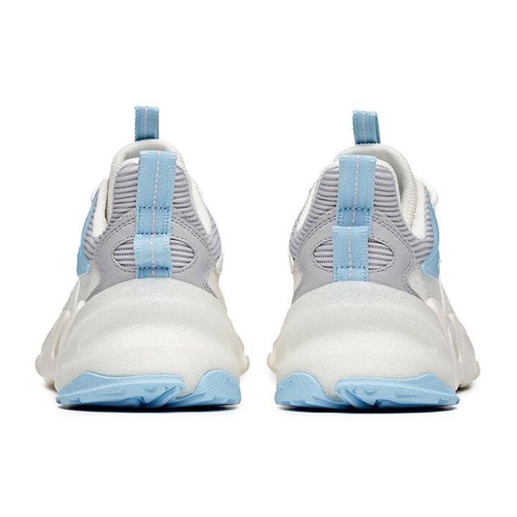 Anta Pulse 2 Fabric Synthetic Leather Shock Absorption Non-Slip Wear-Resistant Breathable Low-Top Dad Shoes Men Sneaker White Gray 912118852-4