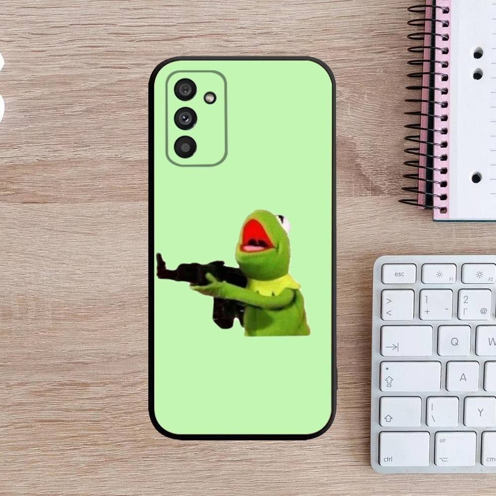 K-Kermit the frog Phone Case For Samsung Galaxy A13,A21s,A22,A31,A32,A52,A53,A71,A80,A91 Soft Black Cover
