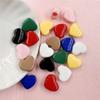 20pcs 11.7*13.5mm Acrylic Macaron Color Heart Loose Beads DIY Pendant Materials Jewelry Making Accessories