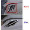 Для Volkswagen VW ID.4 ID4 2024 2024 2024 Деталь салона автомобиля Ремонт приборной панели AC Воздухозаборник Рамка отделка Наклейка из углеродного волокна