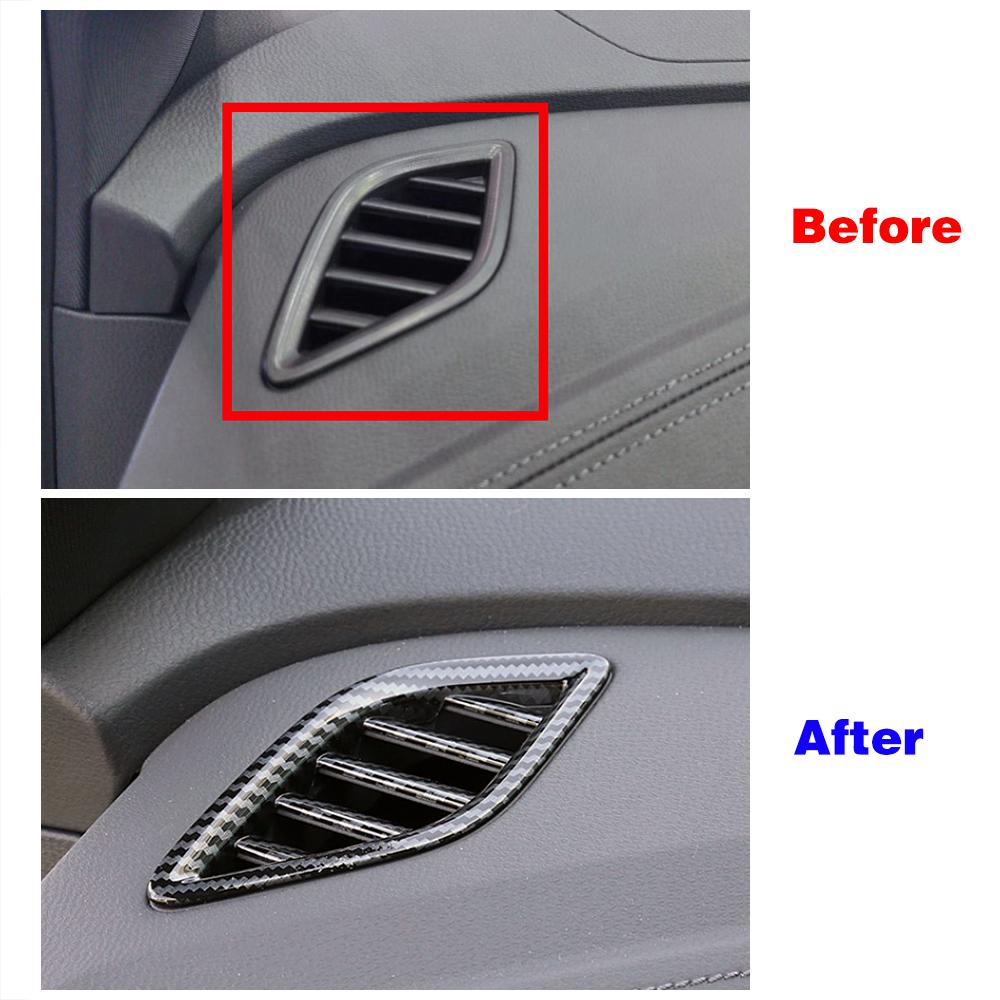 Для Volkswagen VW ID.4 ID4 2024 2024 2024 Деталь салона автомобиля Ремонт приборной панели AC Воздухозаборник Рамка отделка Наклейка из углеродного волокна