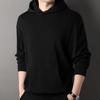 Spring and Autumn Men's Thickened Solid Color Hooded Long Sleeve Sweater Youth Loose Long-Sleeved T-shirt