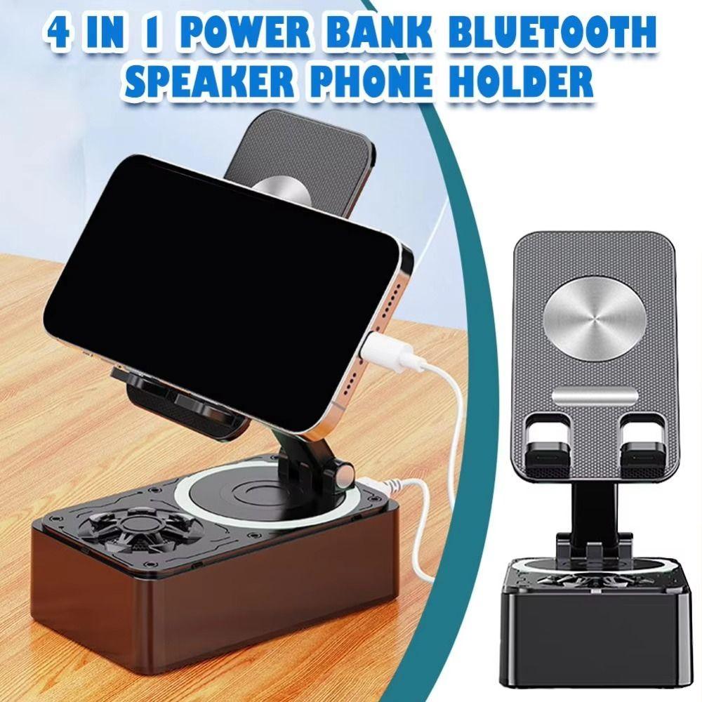 Rotating 3 in 1 Phone Holder Foldable Wireless Speaker Phone Stand Mobile Phone Accessories