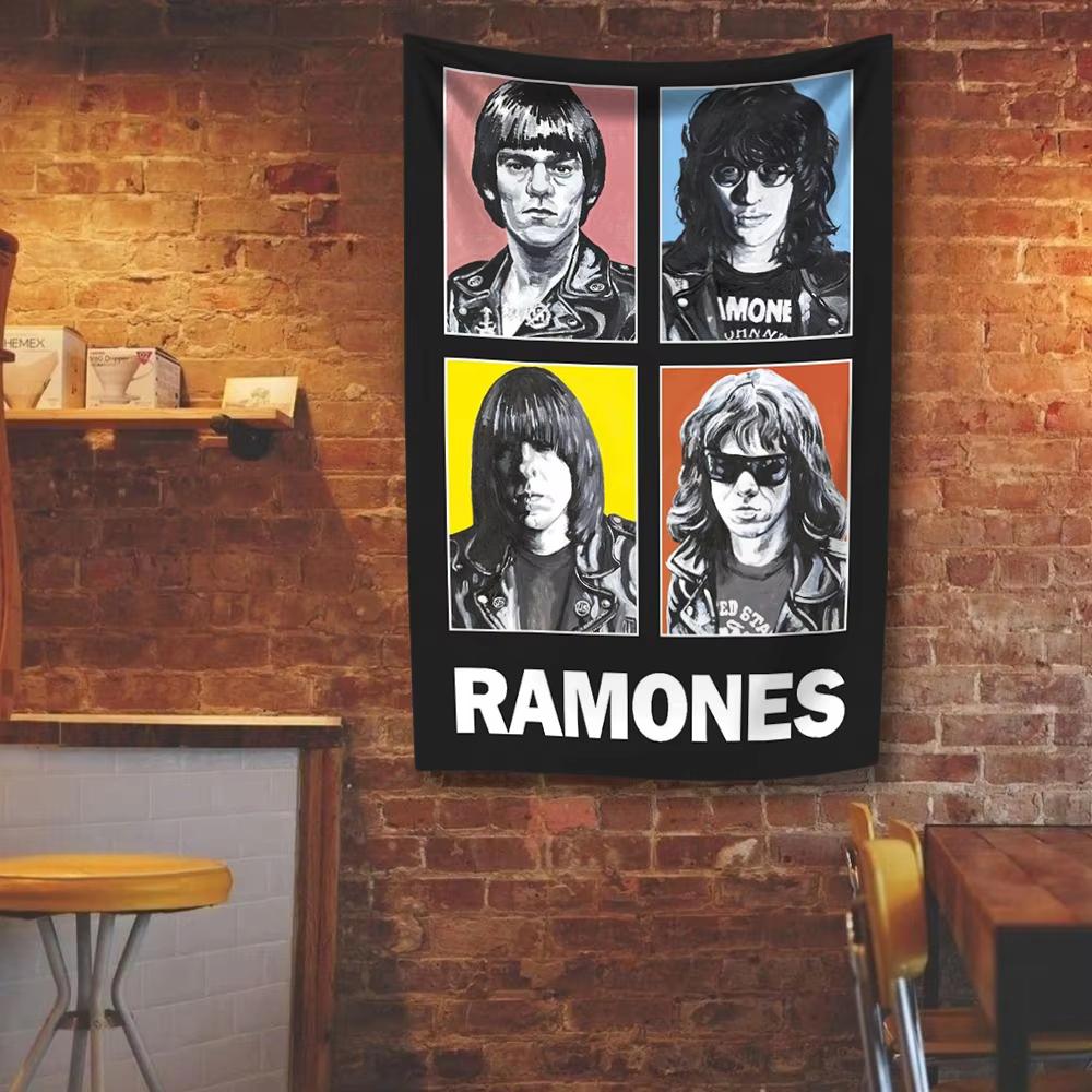 Американская рок-группа Гобелен R-Ramones Панк-музыка Принты Домашний декор Настенное панно Спальня Общежитие Фон Концертный баннер Подарок для фанатов