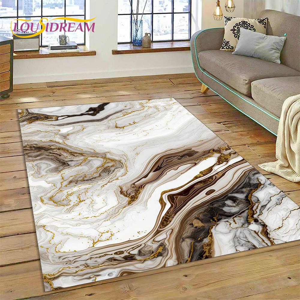 Ковер-дорожка Dream Colour Мраморный Синий Зеленый Золотой Роскошный для Дома Гостиной Спальни Дивана Придверный коврик Декор
