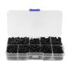 800pcsbox M3 Nylon Screw Nut Washer Combination Kit Fasteners Hardware AccessoriesBlack