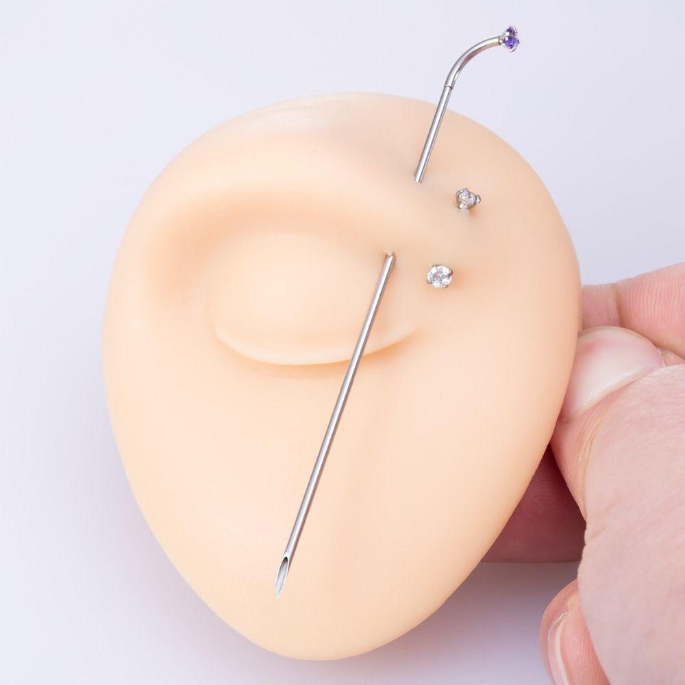 Nose Stud Body Piercing Tool Stainless Steel Dermal Piercing Tool Jewelry Tool