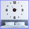 Скандинавские простые настенные часы для гостиной, креативные акриловые часы-картина без гвоздей, настенные часы, декоративные настенные часы-наклейка