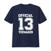 Official 13 T Shirtnager Birthday Boys Girls Shirt Vintage Washed Versatile Fashion Comfortable Stylish Soft Casual Streetwear