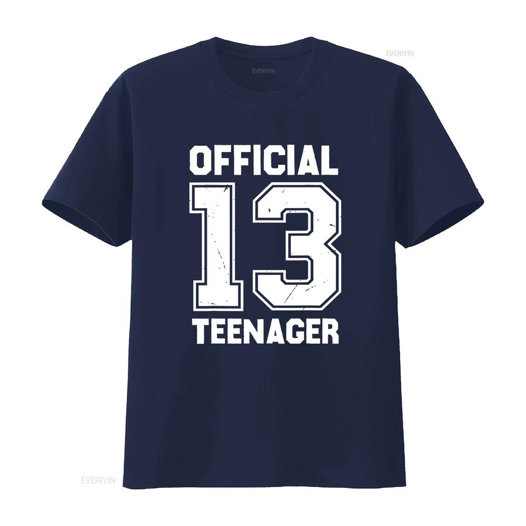 Official 13 T Shirtnager Birthday Boys Girls Shirt Vintage Washed Versatile Fashion Comfortable Stylish Soft Casual Streetwear