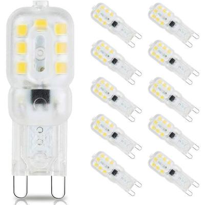 Ampoule LED G9 - AIMOONSA - G9 3W - Blanc Froid 6000K - Équiv. 33W - Lot 10