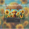 Mouse Pad Highland Cow in Sunflowers Gamer printon demand Large Mousepad XXL Office Carpet Soft Table Mat Desktop Mouse Pad