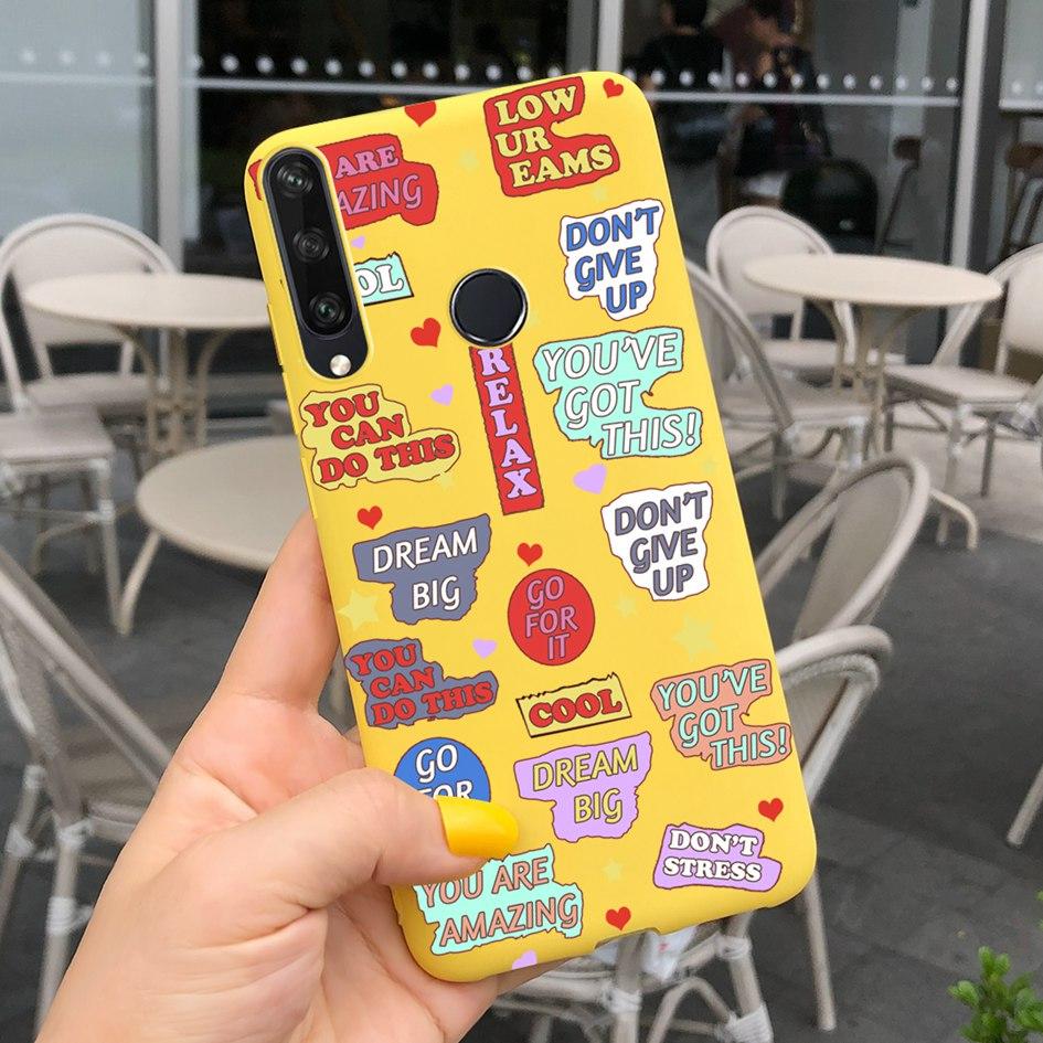 For Huawei Y6P Y7P Case 2020 New Fashion Butterfly Flower Painted Phone Cover For Huawei Y7P Funda Y 7P Y 6P HuaweiY6P Soft Capa