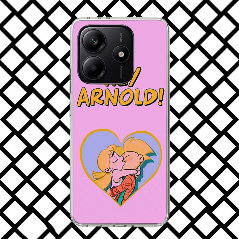 Мультяшный чехол для телефона Hey Arnold для Xiaomi Redmi Note 15 14 14S 13 12 12S 11 Pro Plus 11E 11T 11S 10S 5G Мягкий чехол Fundas