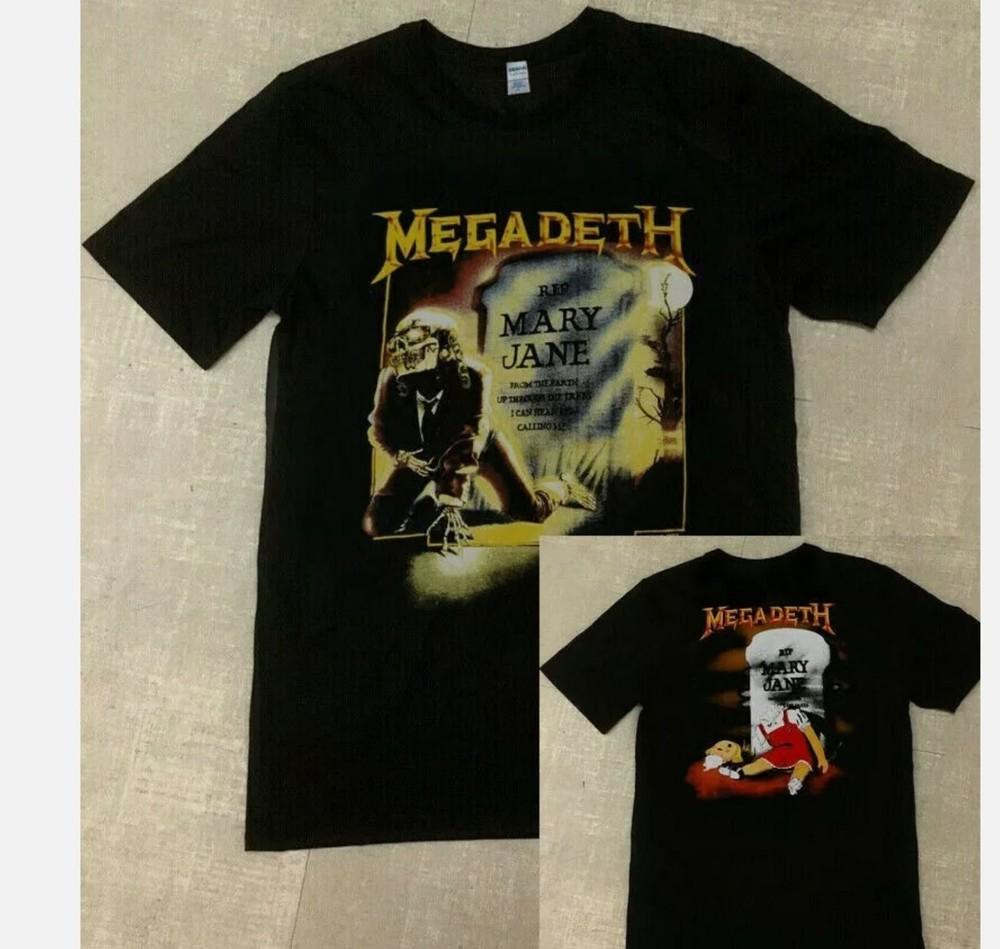 MEGADETH RIP MARY JANE РОК-КОНЦЕРТ ТУР Футболка GILDAN Новая Унисекс Футболка