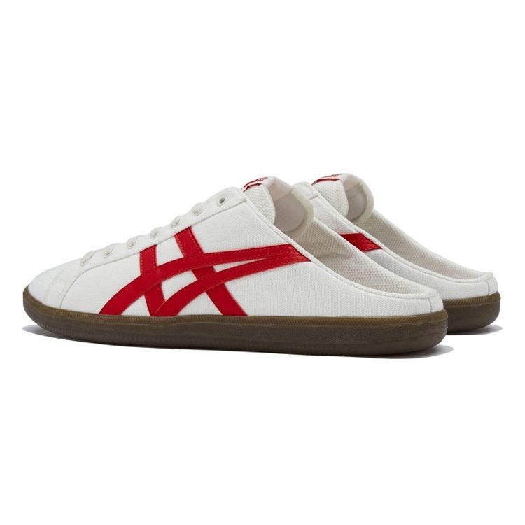 ONITSUKA TIGER DD Trainer Сабо Модные Удобные Прочные Низкие Повседневные Кроссовки Унисекс Бежевый Красный 1183B769-103-2