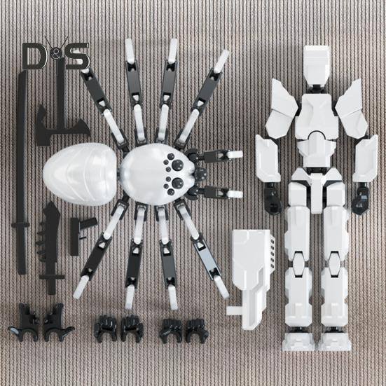 Фигурка робота-паука с аксессуарами, подвижные суставы, 3D-печатная модель, игрушка, шарнирная фигурка, украшение для домашнего офиса, орнамент