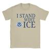Unisex I Stand With Ice United States Immigration and Customs EnforceUnisext T Shirt Cotton Clothes Short Sleeve Tees Summer TShirts