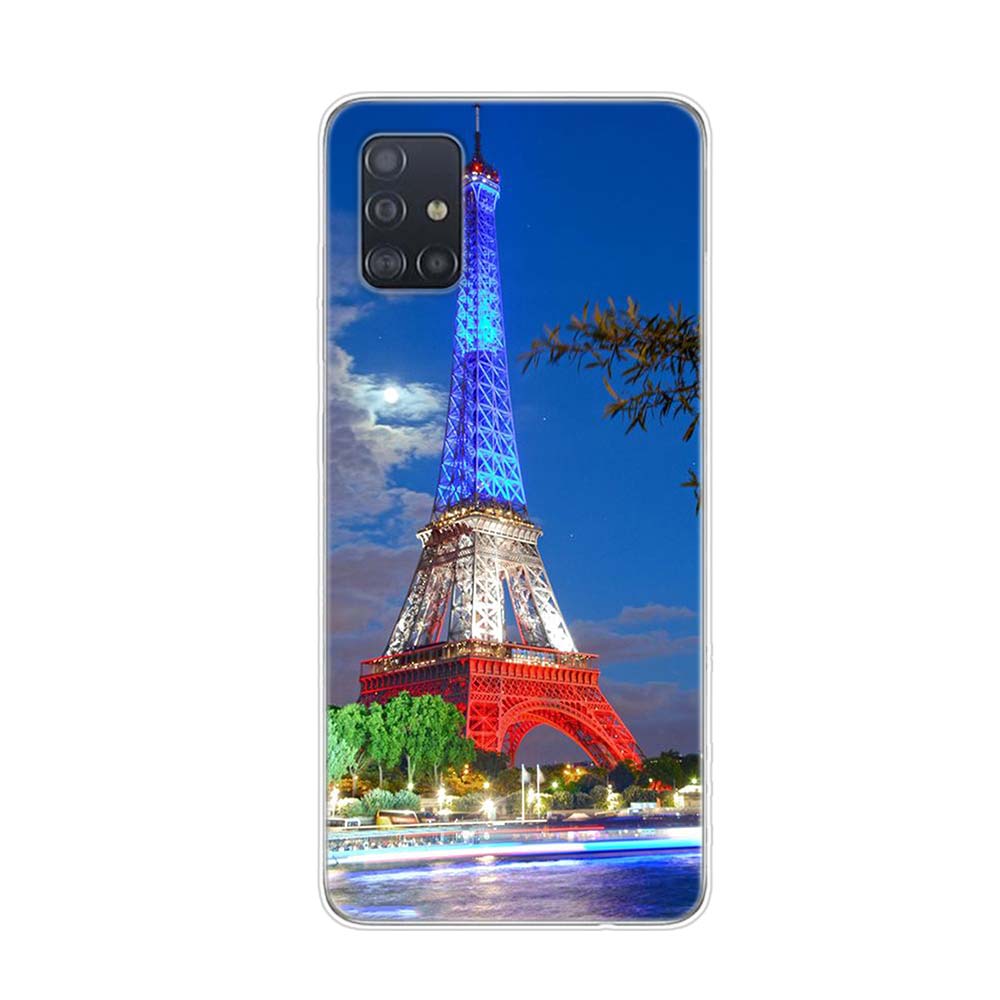 Мягкий чехол для телефона с изображением Парижской Эйфелевой башни для Samsung Galaxy A01 A11 A12 A22 A21S A31 A41 A42 A51 A71 A32 A52 A72 A02S