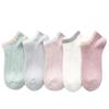 Женские хлопковые носки Harajuku, милые забавные носки, комплект коротких носков Лолиты в японском стиле, 5 пар