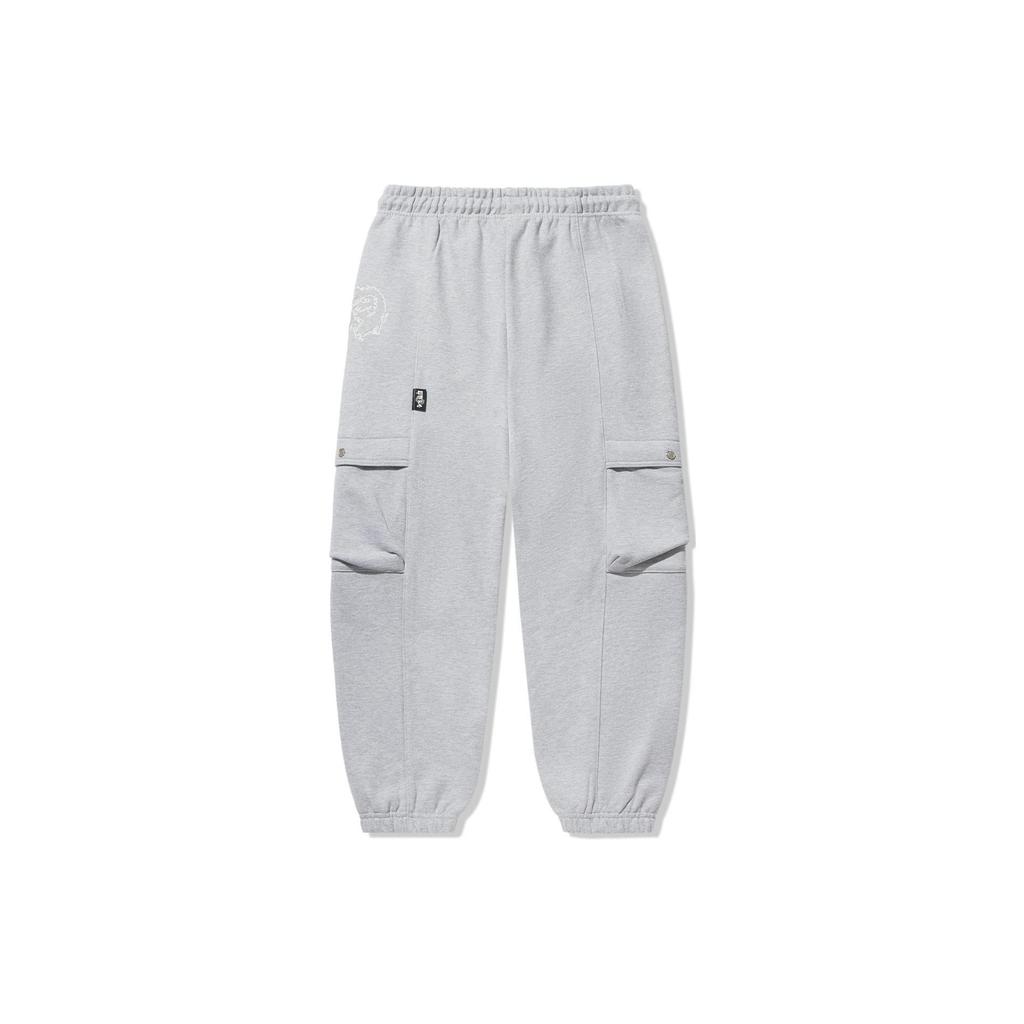 Мужские вязаные спортивные штаны Li Ning Серые AKLU231-3