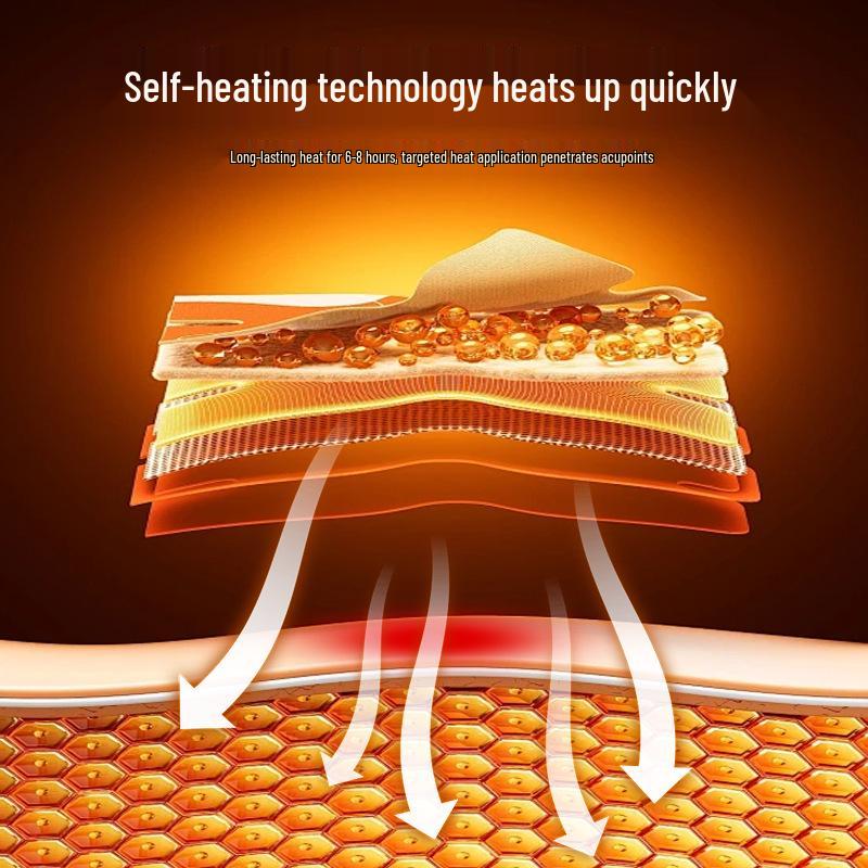 Aihao Essential Oil Heating Patches: Warm Neck, Waist & Knee Acupoint Moxibustion Patches with Mugwort.