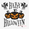 Halloween Text Halloween Jack O' Lantern Iron On Heat Transfer Printing Vinyl Patches Sticker for Clothes DIY Appliques Washable Patches