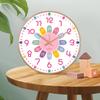 Colorful Silent Wall Clock Bedroom Classroom Playroom Teach Time Telling Skills Clock for Kids Room Decor