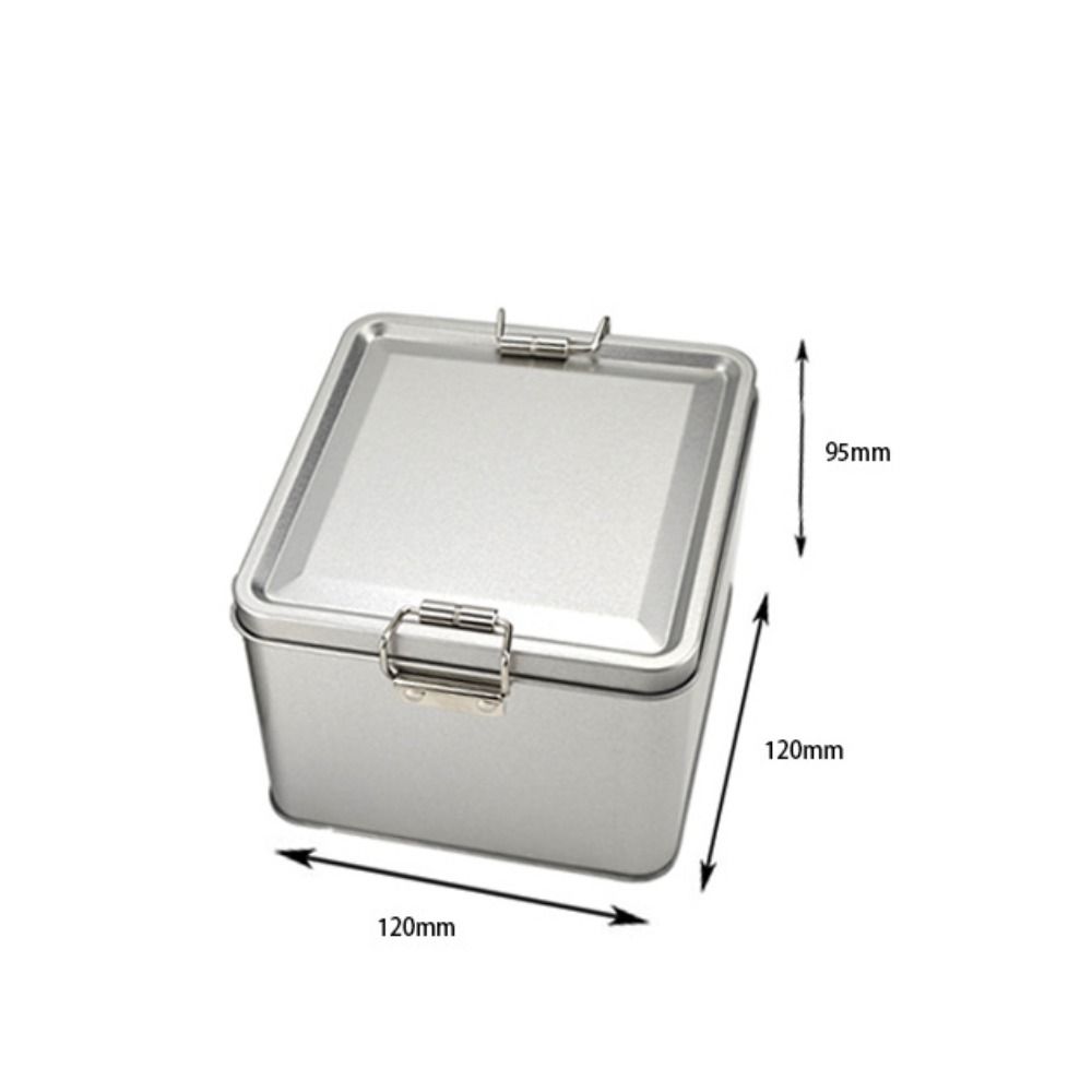 Old-fashioned Rectangular Iron Box Metal Buckle Iron Box High Quality Candy Box