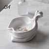 Small Jewelry Organizer 3D Printed Gift Bag Shaped Storage Tray, Pleated Catchall Bowl for Candy, Item Festive Table Centerpiece Entryway Shelf, Xmas