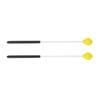 1 пара шерстяных палочек для маримбы с ручками из резинового стекловолокна для начинающих (желтый)