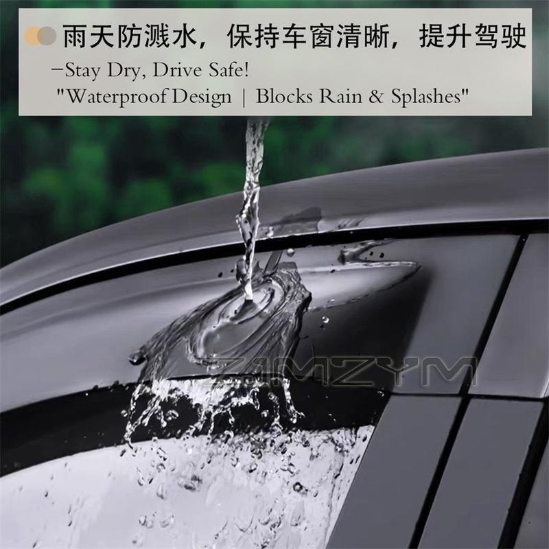 Rain Guards Window Visor for BMW 5 Series E60 2004 2005 2006 2007 2008 2009 2010 Wind Deflectors Door Visor Vent Shades