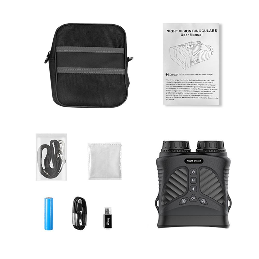 Бинокль Камера Инфракрасное Ночное Видение 2.5K 10X Оптический Зум 3" IPS Экран для Охоты Кемпинга Цифровой Бинокль